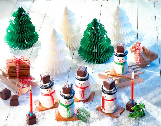 Niedliche Schneemänner Rezept Niedliche Schneemänner Rezept