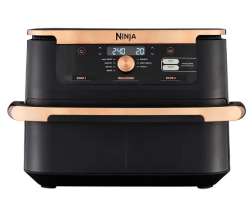 Ninja Deluxe Schwarz & Kupfer Foodi FlexDrawer Heißluftfritteuse 10,4 L AF500EUDBCP