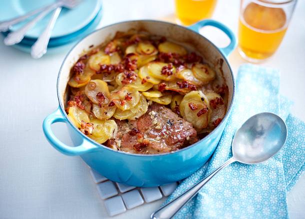 Normannischer Kartoffeltopf mit Cidre Rezept Normannischer Kartoffeltopf mit Cidre Rezept