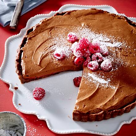 Nougat-Himbeer-Tarte Rezept