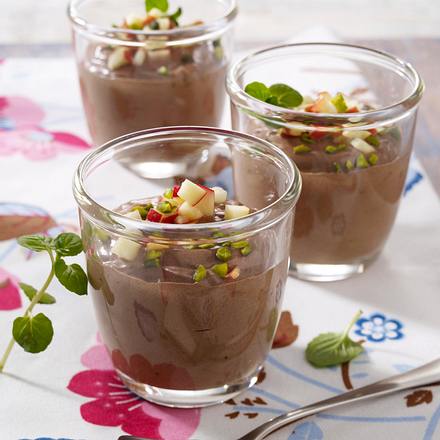 Nougatpudding mit Pistazien Rezept Nougatpudding mit Pistazien Rezept