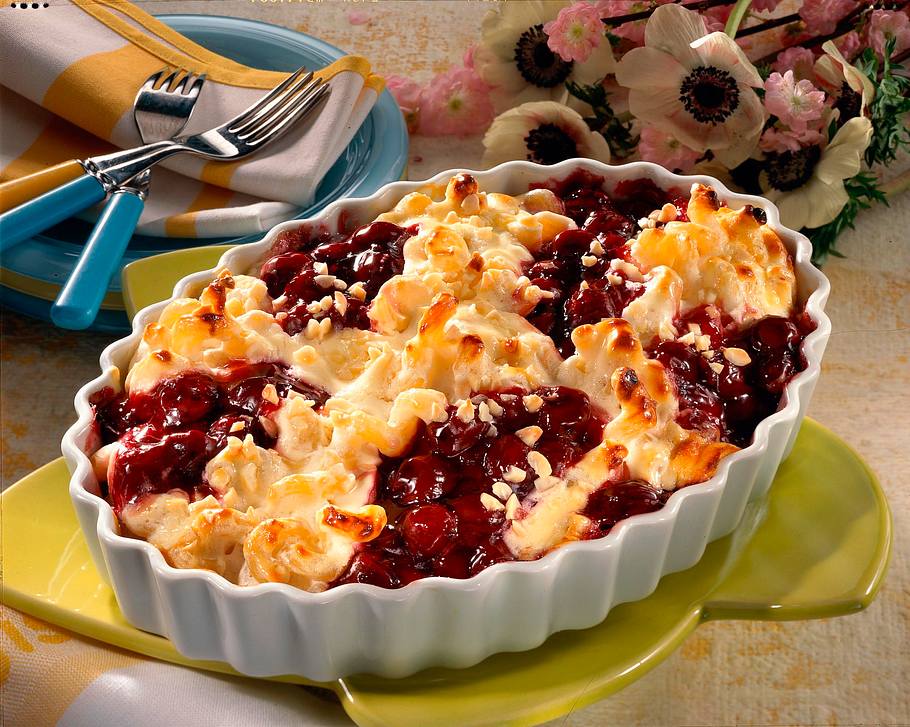 Nudel-Kirsch-Auflauf Rezept