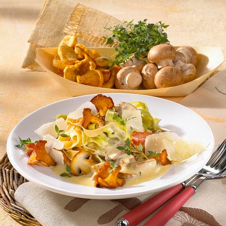 Nudel mit Pilzsoße Rezept Nudel mit Pilzsoße Rezept