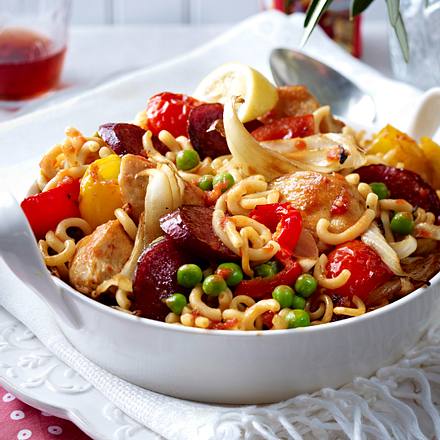 Nudel-Paella Rezept