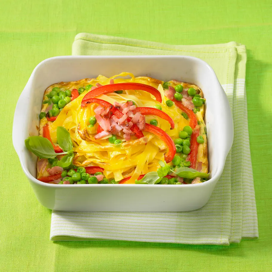 Nudel-Schinken-Auflauf (für 1 Person) Rezept Nudel-Schinken-Auflauf (für 1 Person) Rezept