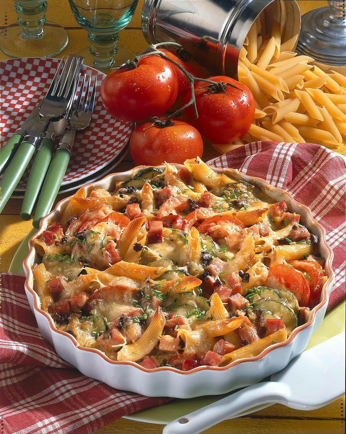 Nudel-Schinken-Gratin Rezept