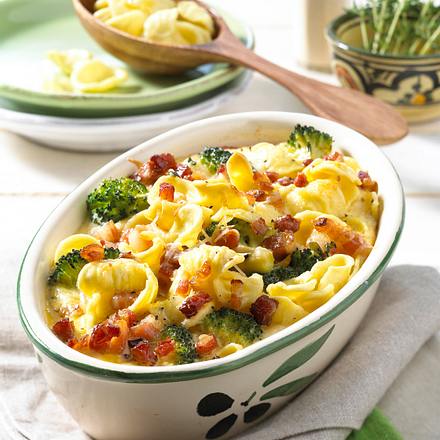 Nudelauflauf alla carbonara Rezept