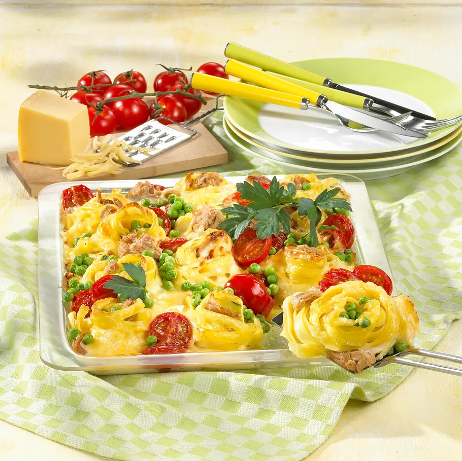 Nudelauflauf mit Thunfisch Rezept