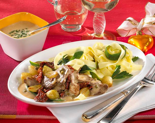 Nudeln mit Filetspitzen Rezept Nudeln mit Filetspitzen Rezept