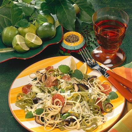 Nudeln mit Limettensoße Rezept Nudeln mit Limettensoße Rezept