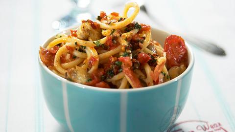 Nudeln mit Pilzsoße Rezept - Foto: Pretscher, Tillmann