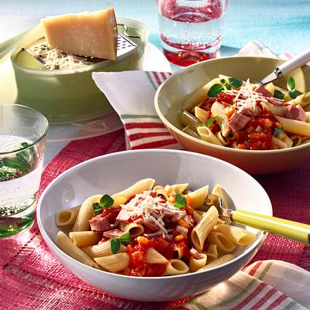 Nudeln mit Schinken Rezept Nudeln mit Schinken Rezept