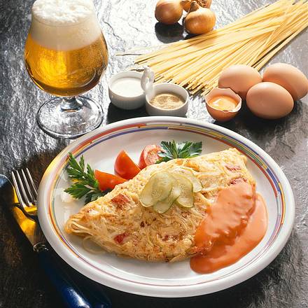 Nudelomelett Rezept Nudelomelett Rezept