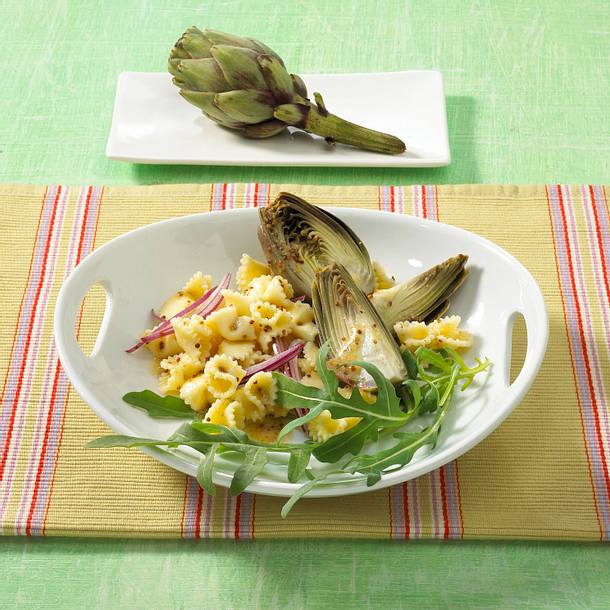 Nudelsalat mit Artischocken (Diät) Rezept Nudelsalat mit Artischocken (Diät) Rezept
