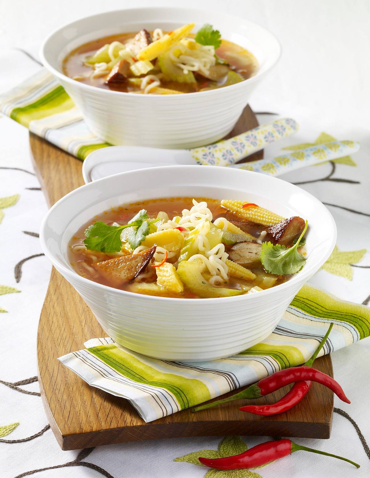 Nudelsuppe aus dem Wok Rezept