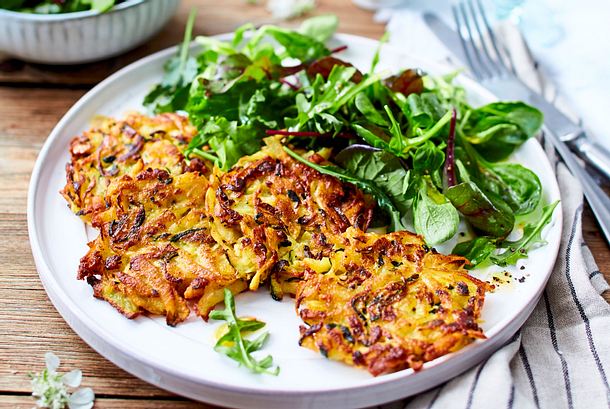 „Null Komma nichts“-Gemüserösti Rezept „Null Komma nichts“-Gemüserösti Rezept