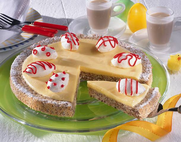 Nuss-Eiercreme-Kuchen Rezept Nuss-Eiercreme-Kuchen Rezept