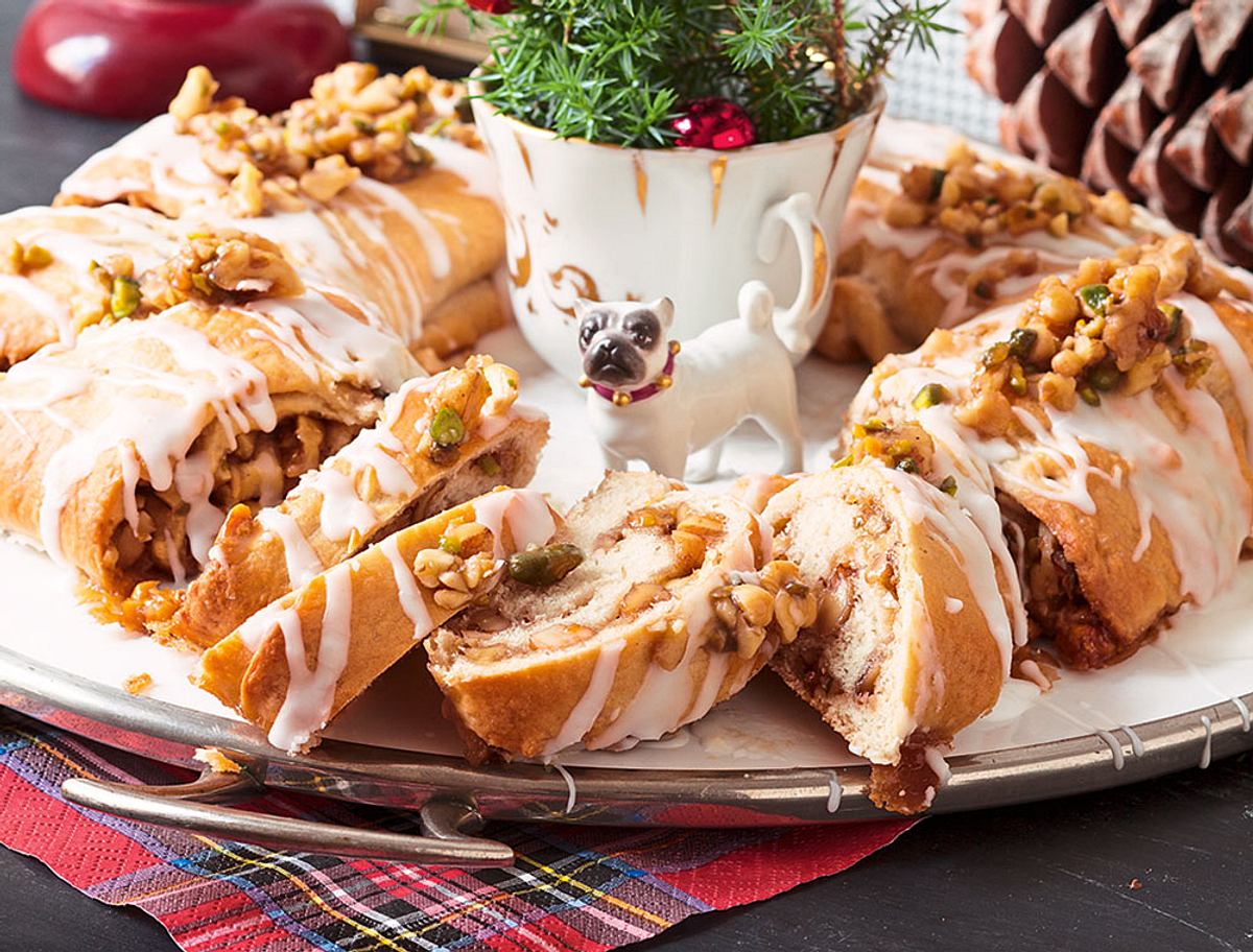 Nuss-Stollenkranz Rezept