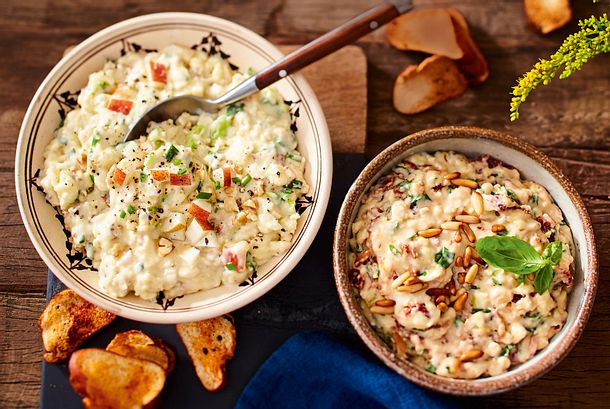 Cremiger Obatzda mit Birne und Walnuss Rezept Cremiger Obatzda mit Birne und Walnuss Rezept