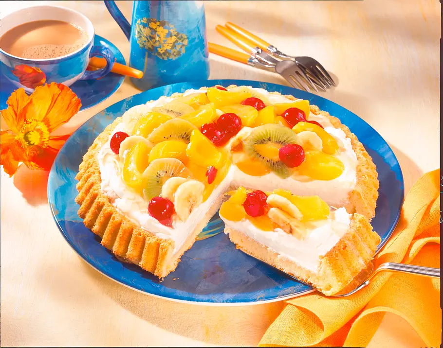 Obst-Torte mit Mascarponecreme und Früchten Rezept Obst-Torte mit Mascarponecreme und Früchten Rezept