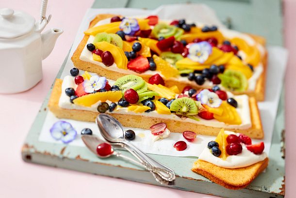 Obstsalat- Joghurt-Kuchen „Chilli Vanilli“ Rezept