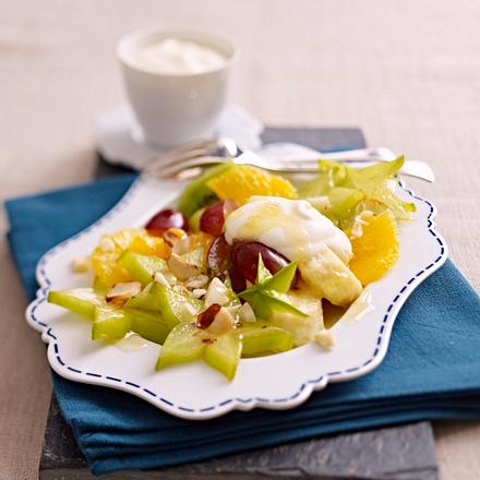 Obstsalat mit Cointreau-Sahne Rezept