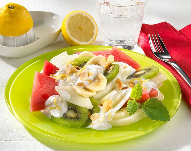 Obstsalat mit Joghurtcreme Rezept Obstsalat mit Joghurtcreme Rezept