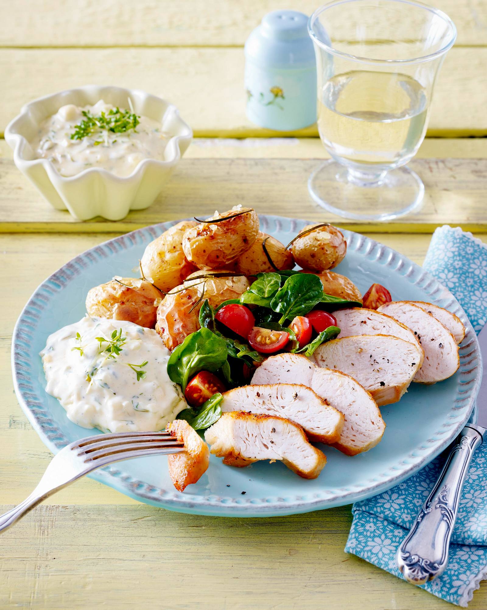 OfenKartoffeln mit KresseRemoulade Rezept LECKER