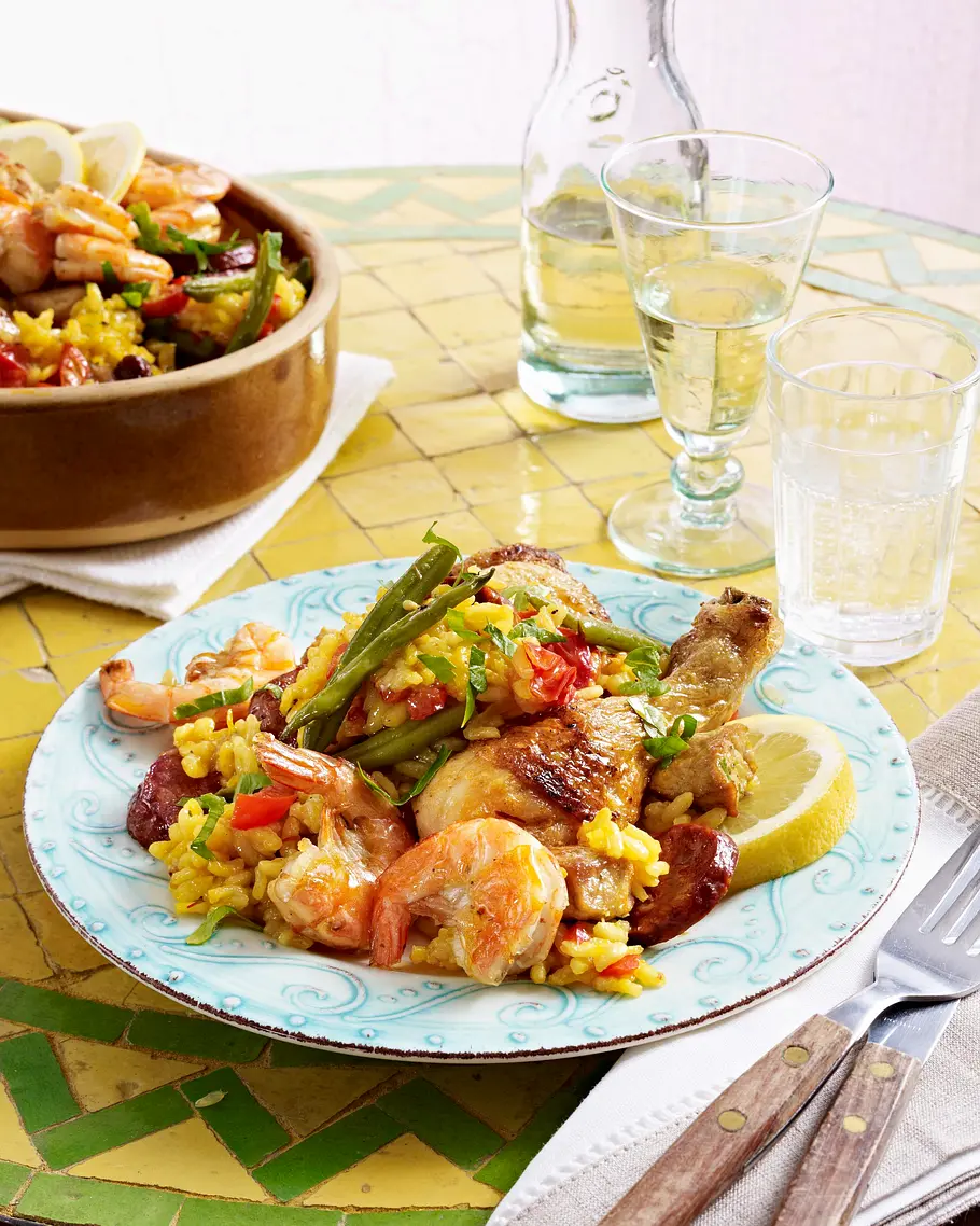 Ofen-Paella Rezept