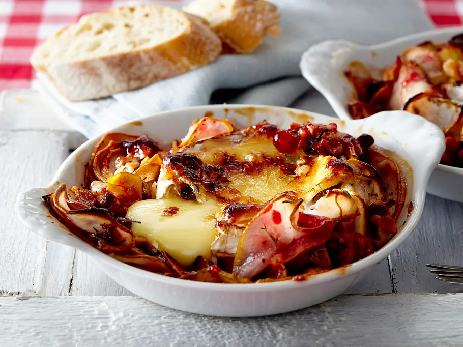 Ofencamembert mit Preiselbeer-Birnen Rezept