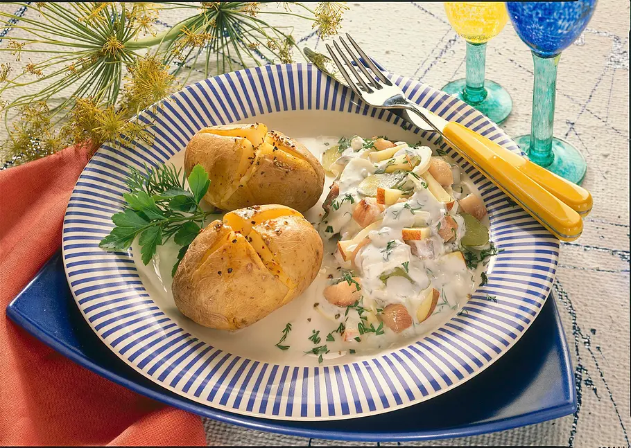 Ofenkartoffeln mit Matjes Rezept Ofenkartoffeln mit Matjes Rezept