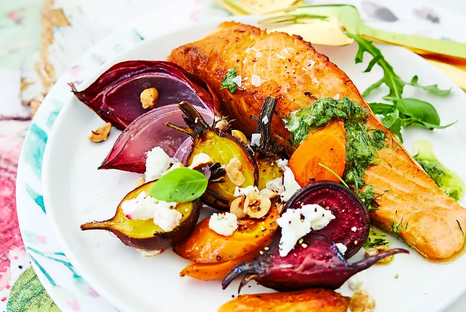 Ofenlachs mit Ingwergemüse Rezept Ofenlachs mit Ingwergemüse Rezept