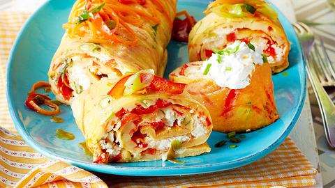Ofenpfannkuchen mit Gemüse & Feta Rezept - Foto: House of Food / Bauer Food Experts KG