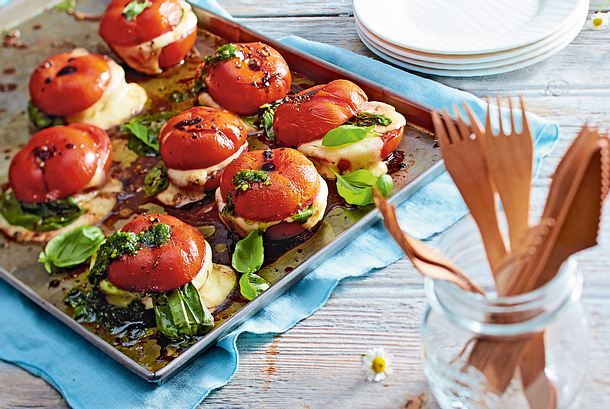 Ofentomaten caprese Rezept