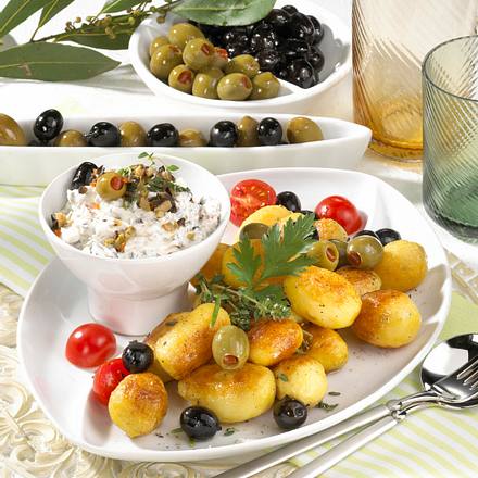 Oliven-Dip zu Kartoffeln Rezept