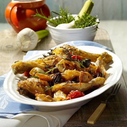 Oliven-Knoblauch-Hähnchen Rezept Oliven-Knoblauch-Hähnchen Rezept