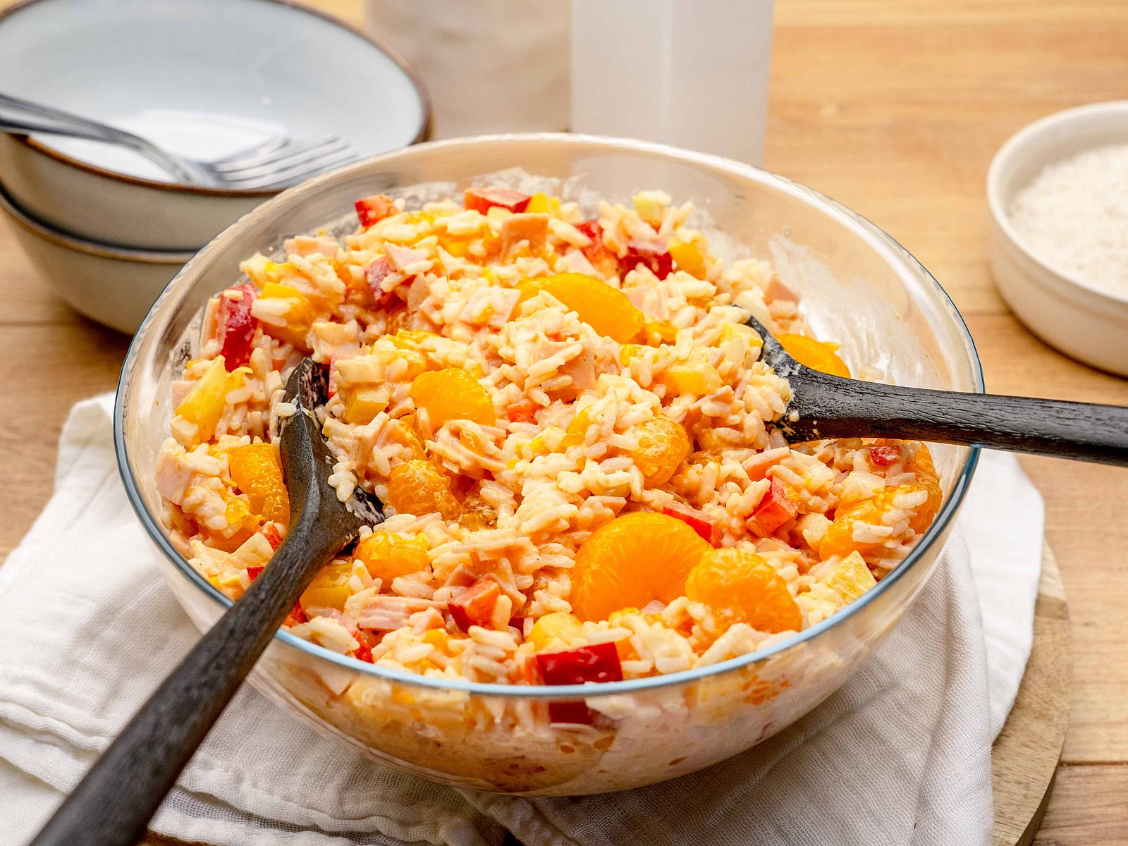 Fruchtiger Mandarinen-Reissalat à la Oma | LECKER Fruchtiger Mandarinen-Reissalat à la Oma | LECKER