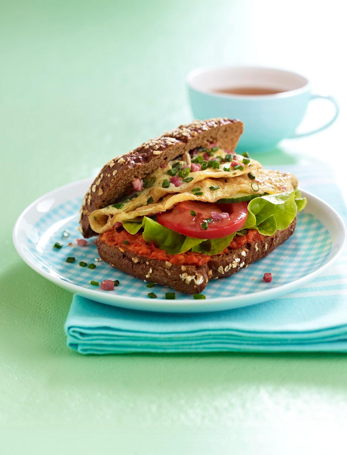 Omelett-Brötchen Rezept