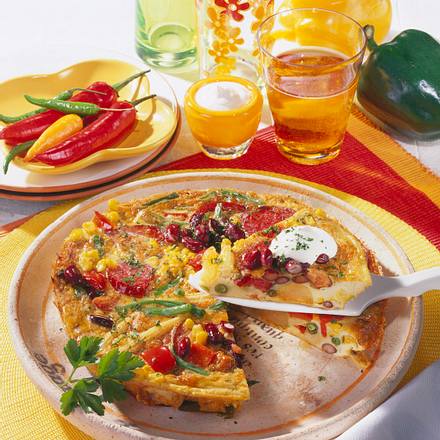 Omelett à la mexicana Rezept Omelett à la mexicana Rezept