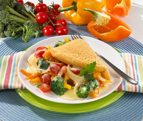 Omelett mit Gemüsefüllung Rezept Omelett mit Gemüsefüllung Rezept