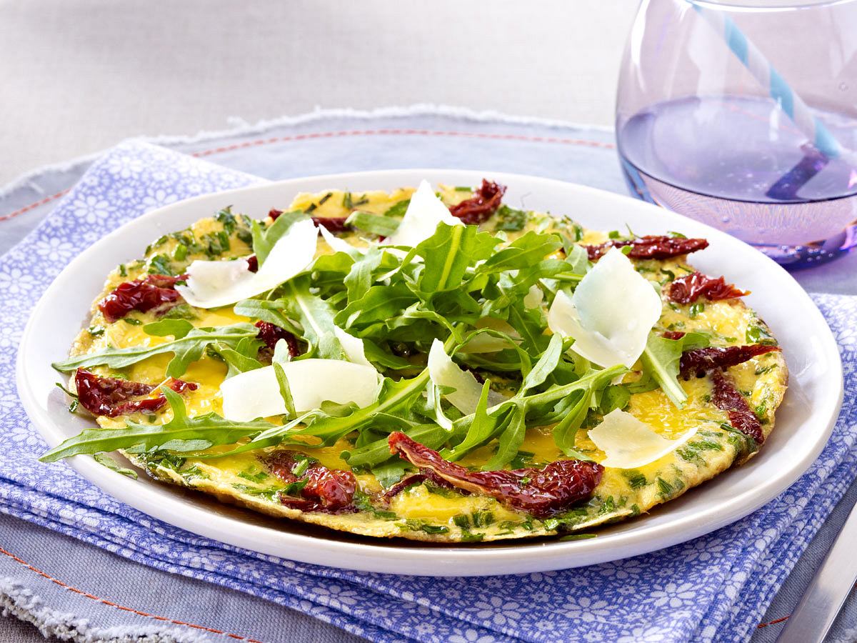 Omelett-Rezept mit Rucola - so gehts