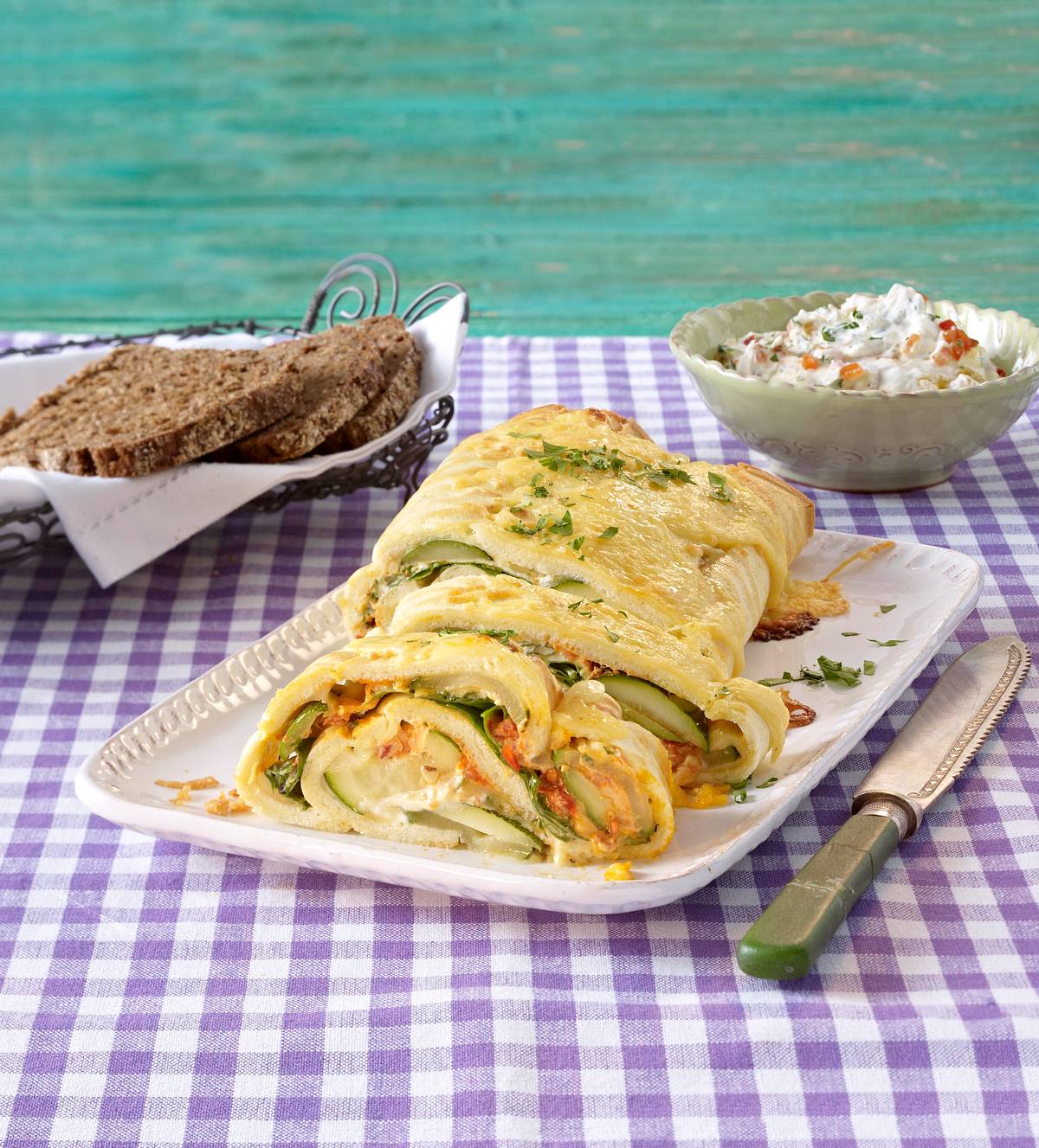 Omelett-Roulade Rezept