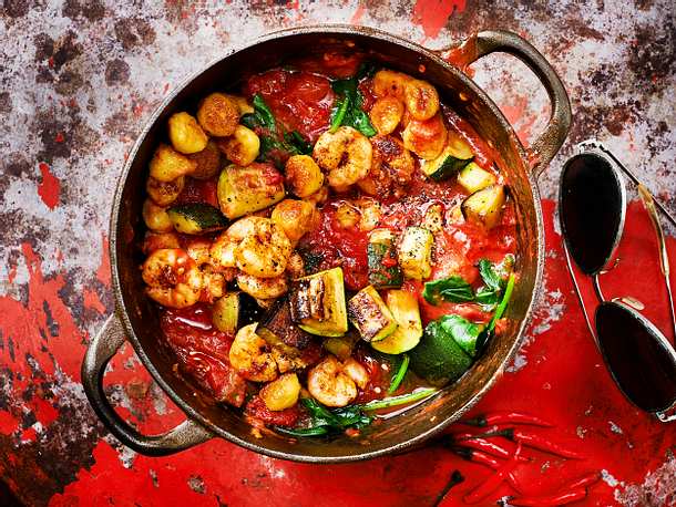 One-Pot-Gnocchi mit Garnelen Rezept