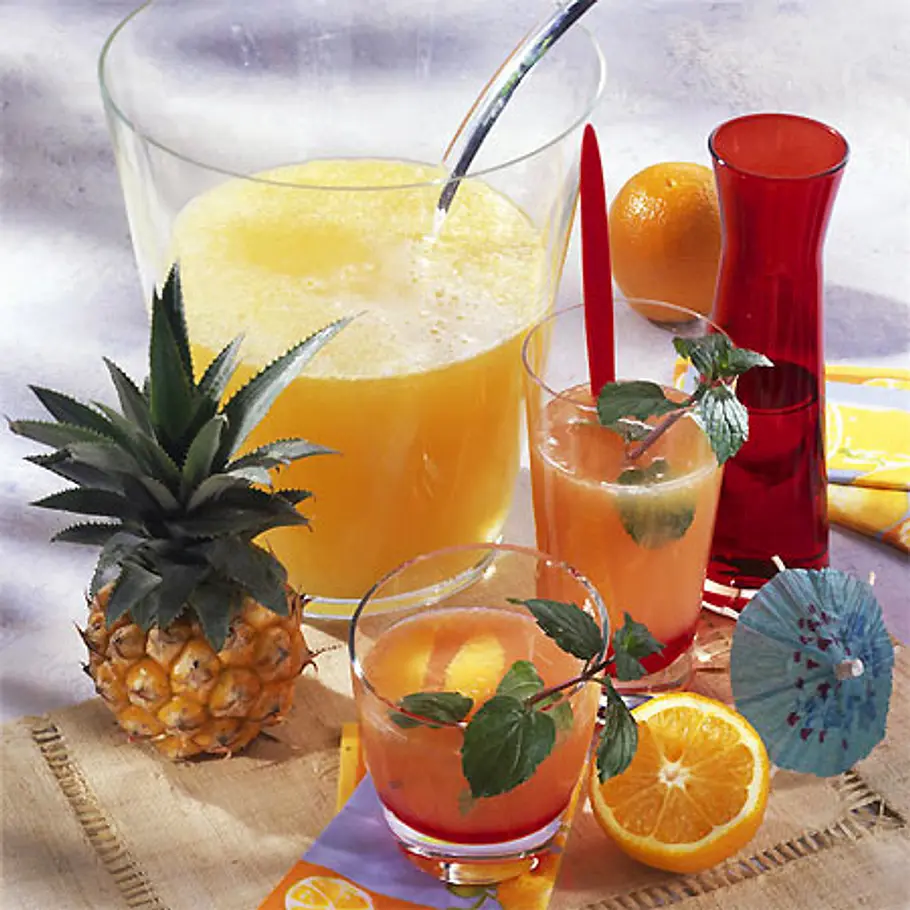 Orangen-Bowle Tequila-Sunrise Rezept Orangen-Bowle Tequila-Sunrise Rezept