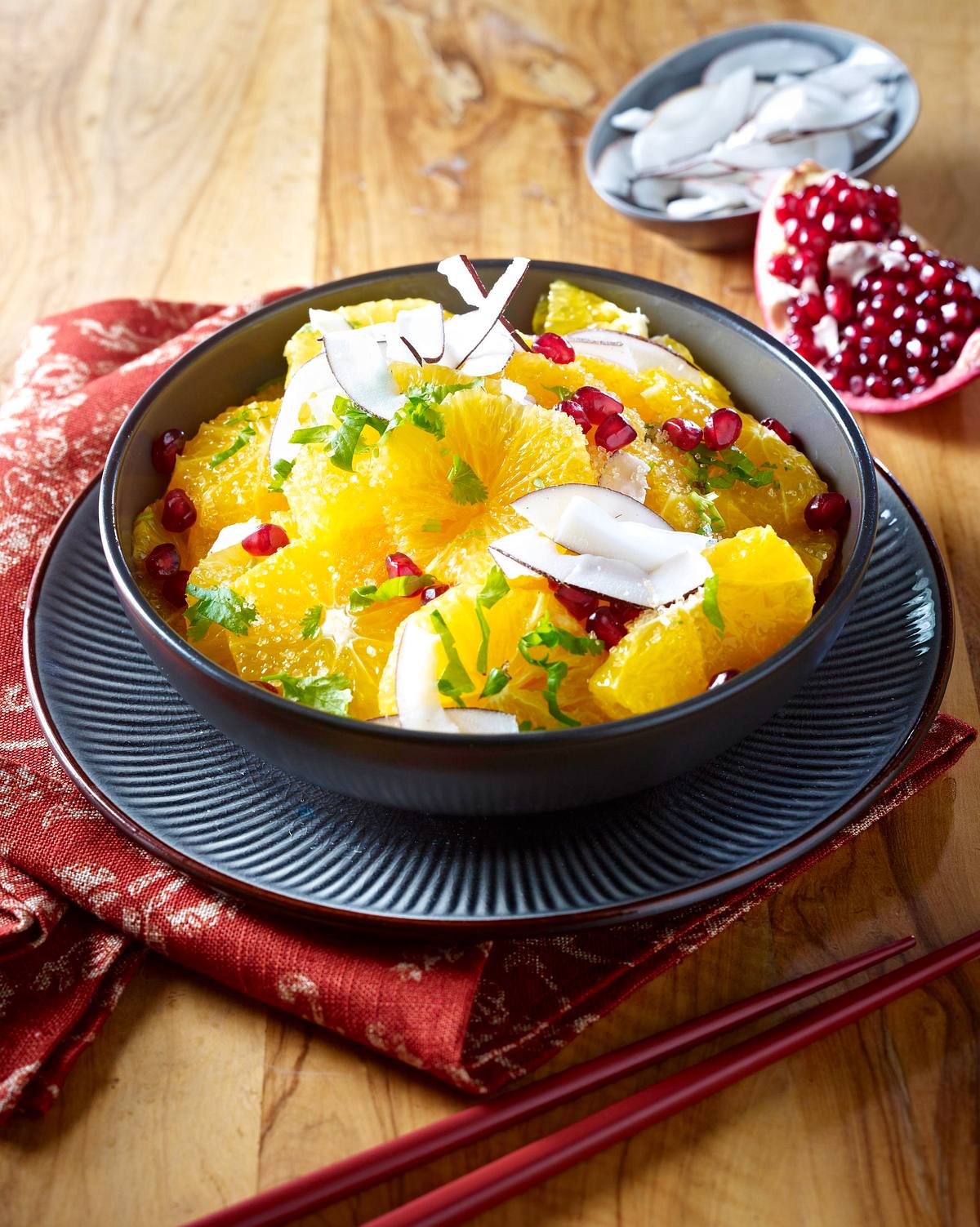 Orangen-Granatapfel-Salat Rezept