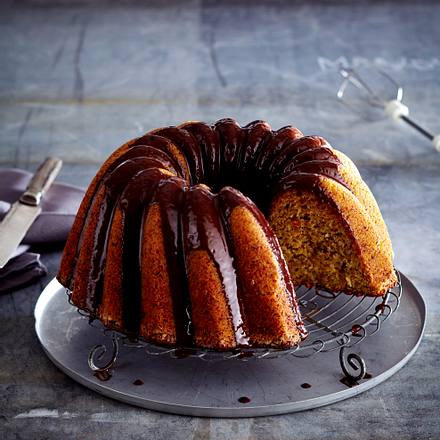 Orangen-Gugelhupf mit Schokoguss Rezept Orangen-Gugelhupf mit Schokoguss Rezept