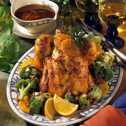 Orangen-Hähnchen mit Broccoli-Gemüse Rezept