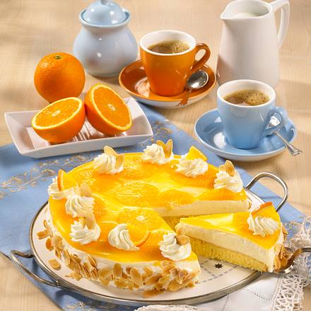 Orangen Kasesahne Torte Rezept Lecker