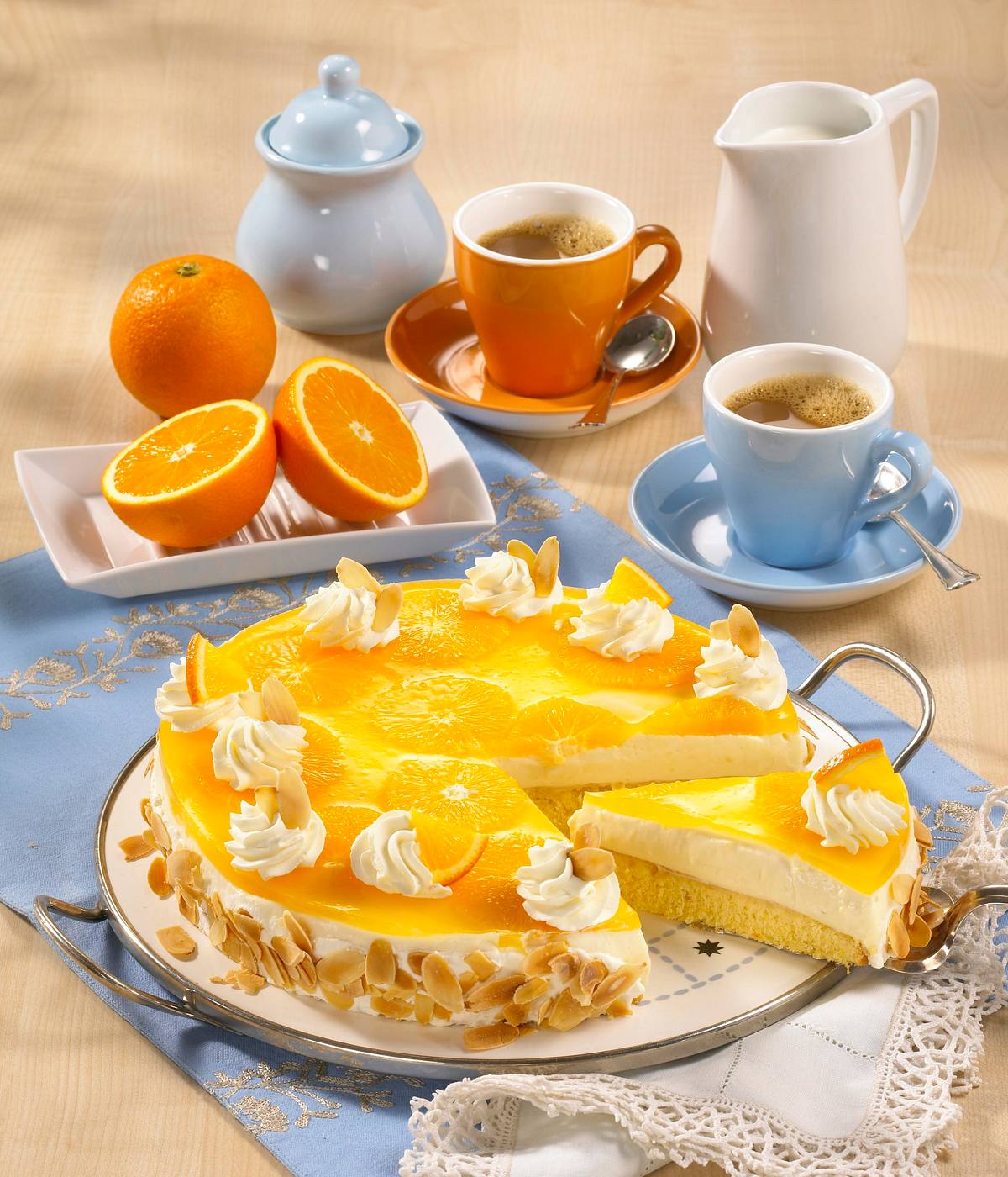 Orangen-Pudding-Kuchen Rezept