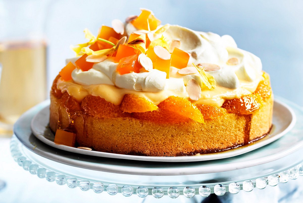 Orangen-Pudding-Torte Rezept